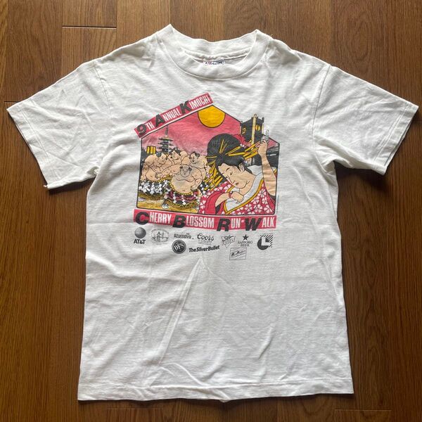 【vintage】80s 90s Tシャツ 浮世絵 相撲 舞妓 日本 hanes