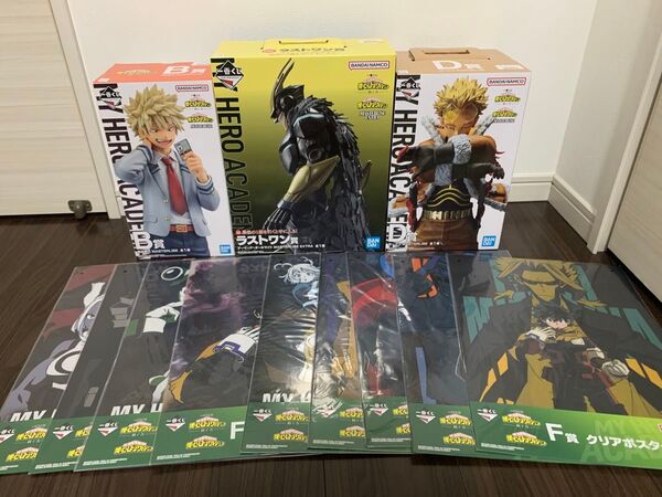 一番くじ 僕のヒーローアカデミア ラストワン賞 アーマードオールマイト ホークス 爆豪フィギュア おまけ付き