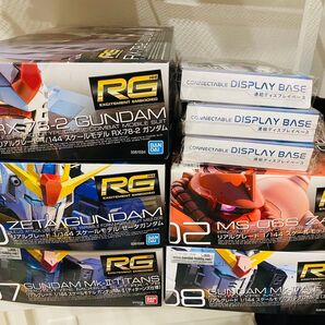 ガンプラ RG プラモデル RX78、zeta、MKⅡ、Titans、ZakuⅡなど