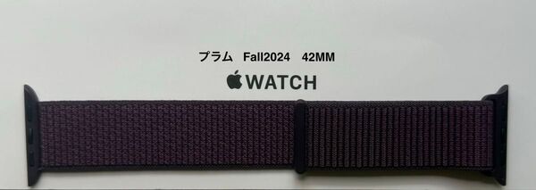 Apple Watch 純正バンド 42mm プラム スポーツループ MXKY3FE/A