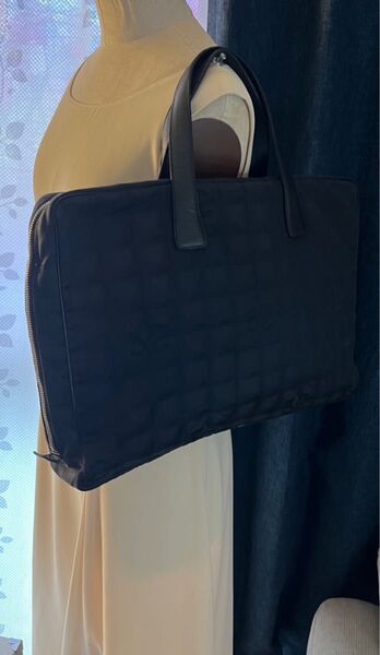 正規品 シャネル CHANEL ビジネスバッグ トートバッグ 黒 ニュートラベルライン