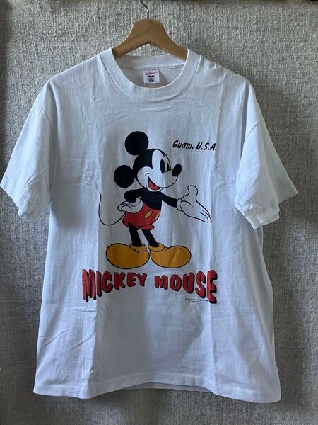 ◆美品◆sherrys ミッキーマウス 90年代製ヴィンデージTシャツ シングル コピーライト 古着 Disney ディズニー L