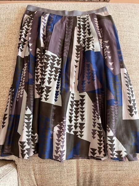 マーガレットハウエル margarethowell シルク混スカート Ⅱ