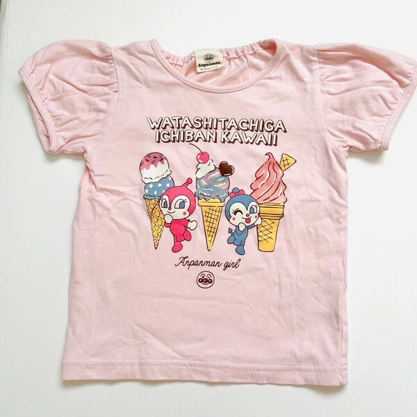 ドキンちゃん コキンちゃん Tシャツ ピンク 女の子 90 アンパンマン 半袖 夏