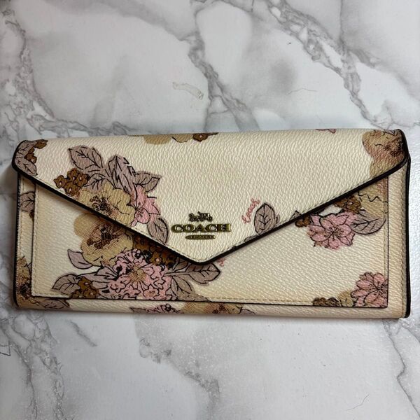 COACH コーチ 長財布 花柄