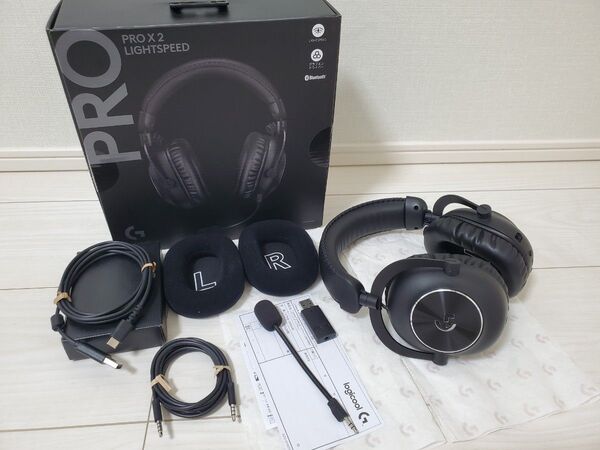 Logicool PRO X 2 LIGHTSPEED G-PHS-005WLBK ロジクール ワイヤレス ゲーミングヘッドセット