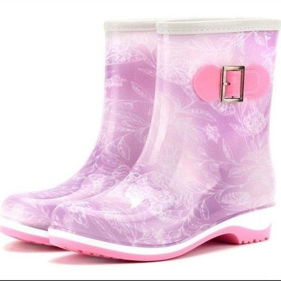 大特価★レインブーツ ロング丈 レディース おしゃれ 梅雨対策 24.5cm