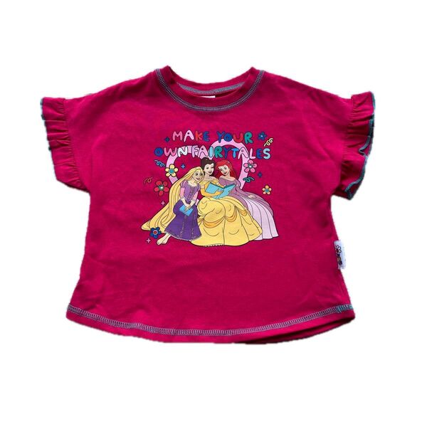 新品 しまむら littc リトシー ディズニー プリンセス Tシャツ トップス 90cm カットソー 女の子 半袖