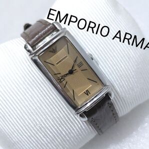 EMPORIO ARMANI エンポリオアルマーニ 腕時計 レザーバンド ブラウン ジャンク