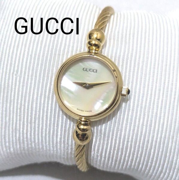 GUCCI グッチ ヴィンテージ バングル ウォッチ 腕時計 ゴールド ジャンク