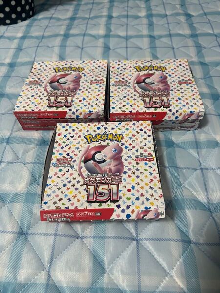 ポケモンカード151 シュリンクなし 3BOX