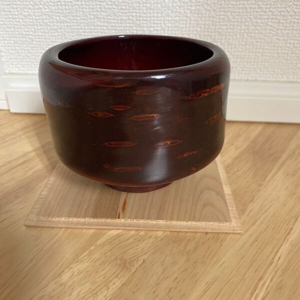 桜の木 抹茶碗 茶器 茶道具 木製
