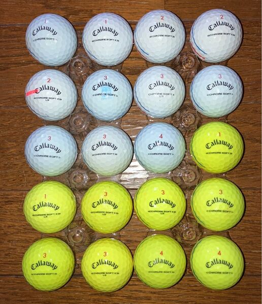ロストボール Callaway CHROME SOFT トリプルトラック 20球 傷、汚れ有ります。写真でご確認ください。