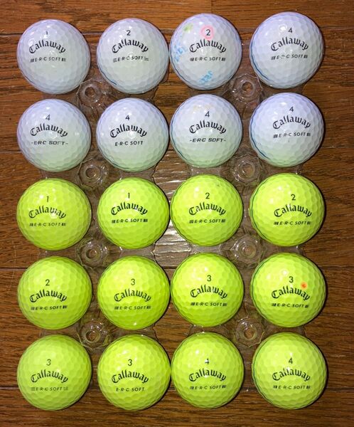 ロストボール Callaway ERC SOFT トリプルトラック 20球 傷、汚れ有ります。写真でご確認の上ご検討ください。