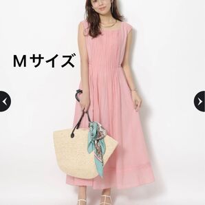新品 ジャスグリッティー JUSGLITTY ピンタック サマー ワンピース ピンク