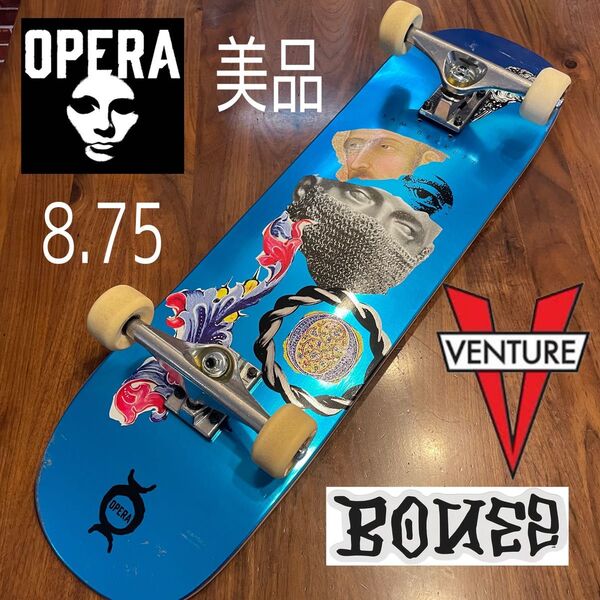 オペラ 美品 スケボー コンプリート ベンチャートラック ボーンズウィール OPERA スケートボード 中古スケボー