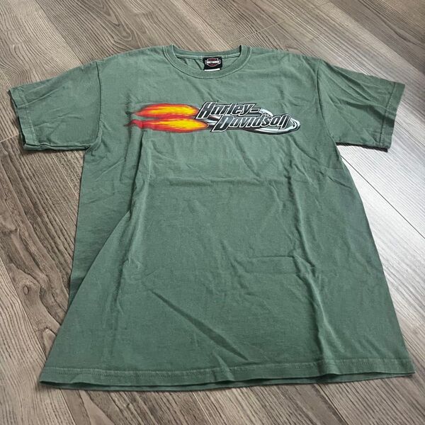 Harley-Davidson オリーブグリーン Tシャツ
