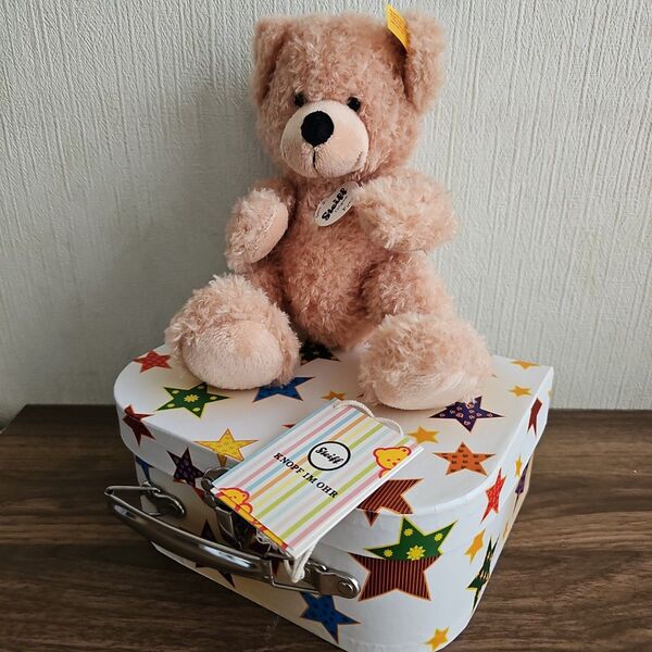 シュタイフ Steiff テディベア フィン 23cm(スーツケース付き)