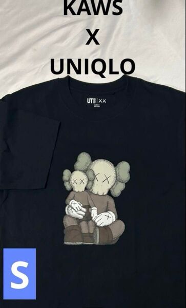 KAWS X UNIQLO ユニクロ UT KAWS コラボTシャツ ブラック Sサイズ