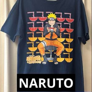 NARUTO -ナルト- 疾風伝 プリントTシャツ ブラック Mサイズ 古着