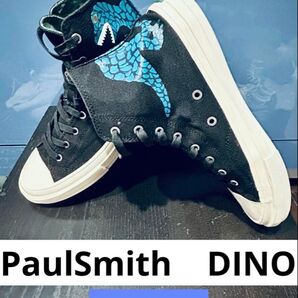 PaulSmith ポールスミス DINO ハイカットスニーカー ブラック×ブルー 26.0cm