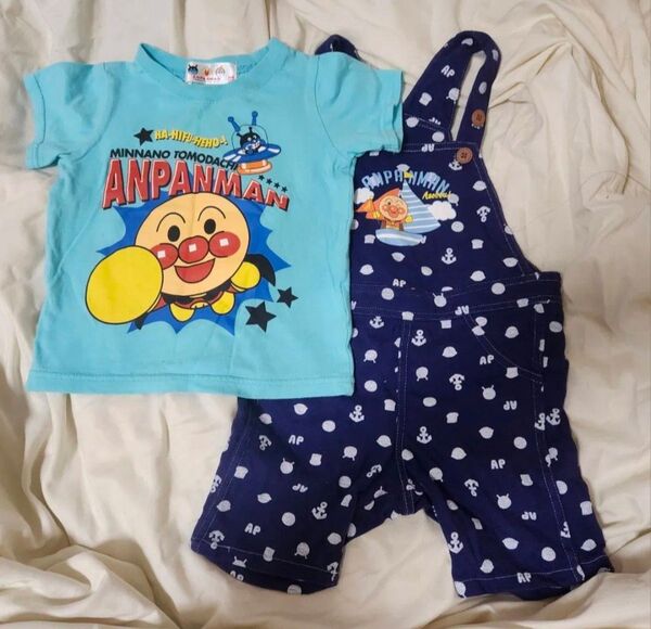 ベビー キッズ Tシャツ 子供服 アンパンマン オーバーオール