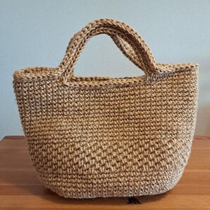 麻ひもバッグ⑮ ハンドメイド