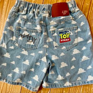 リトシー トイストーリー デニムパンツ ショートパンツ ズボン 110 デニム ほぼ未使用