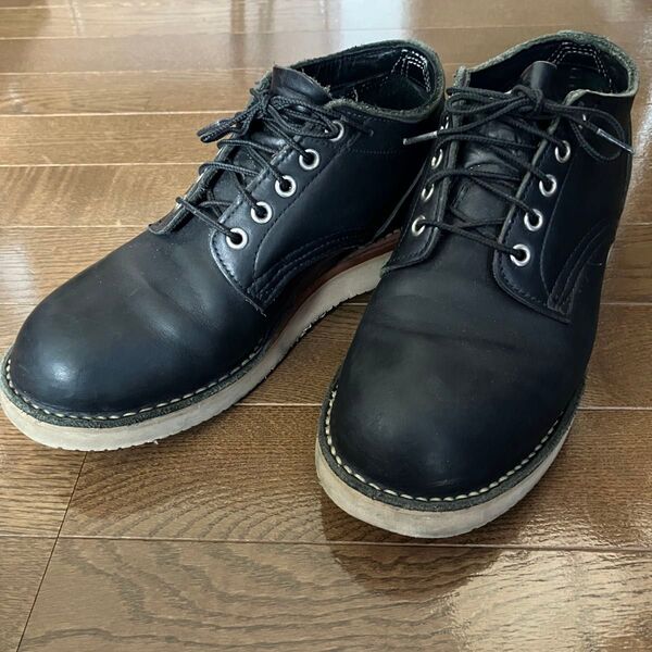HATHORN ハソーン オックスフォード ブラックレザーローカット ビブラム 8 E