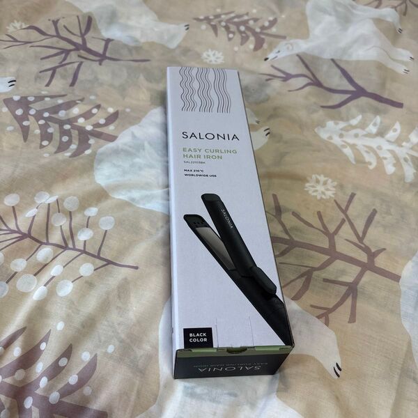 SALONIA イージーカールヘアアイロン ブラック SAL221038K