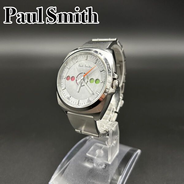 Paul Smith ファイブアイズ ホリゾンタル 腕時計 稼働品 シルバー系 ポールスミス クォーツ ステンレス