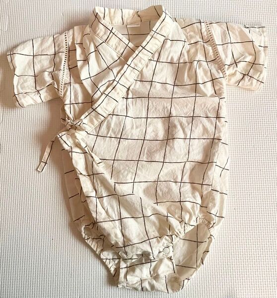 tete a tete 甚平 ロンパース 80 チェック