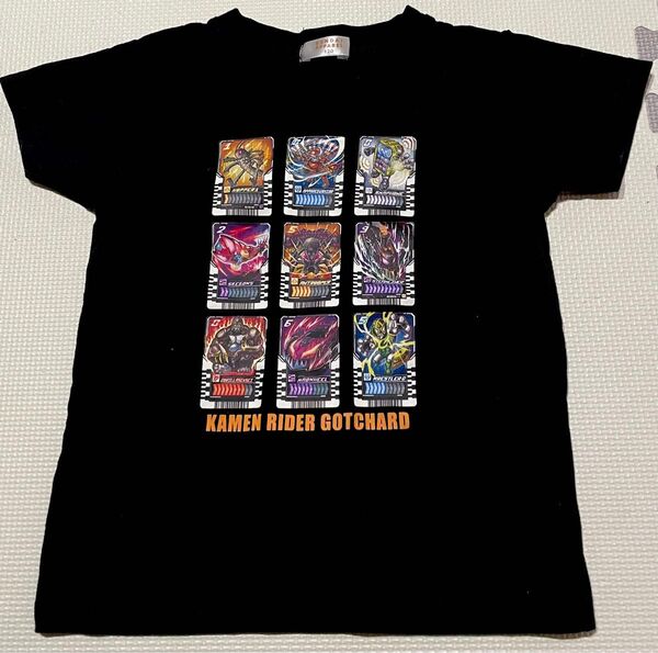 仮面ライダーガッチャード ライドケミートレカ柄 Tシャツ 120cm 黒