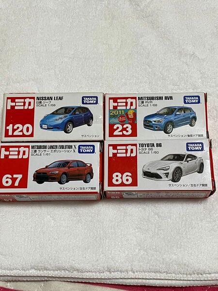 トミカ トヨタ 86 三菱 ランサーエボリューションX RVR 日産 リーフ まとめ
