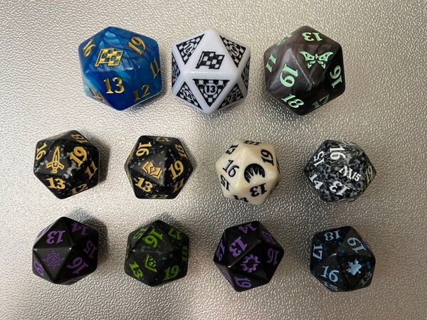 Magic the gathering 20面ダイス ライフカウンター スピンダウン 11個セット