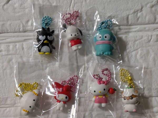サンリオキャラクターズ マスコットグミ チャーム セット ばつ丸 ポチャッコ ハンギョドン こぎみゅん キティ マイメロ クリリン