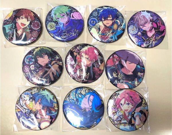 【10点セット】あんスタ 中国 時光缶バッジ 日和 ジュン 晃牙 HiMERU ニキ みか