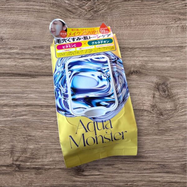 Aqua Monster イエローモーニングスクエアパック Vitamin C 3 & Glutathione