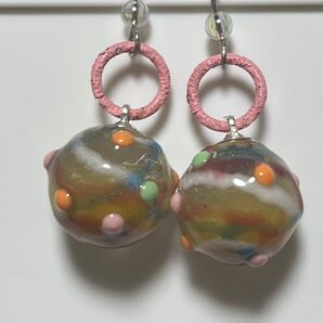 (12)黄色いヨーヨー塊魂風ピアス