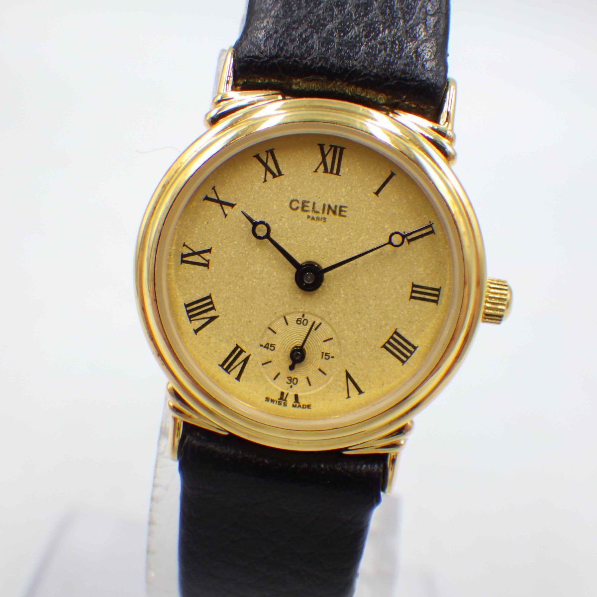 CELINE セリーヌ ホースキャリッジ H.2904.3 ゴールド文字盤 GP