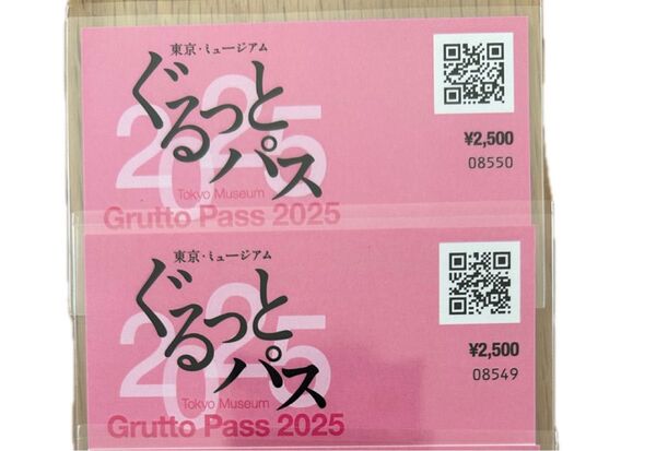 「ぐるっとパス2025」東京を中心とする103の美術館・博物館等の入場券や割引券がセット、文化施設周遊チケット 2枚セット