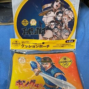 ゴールデンカムイ 折りたためるうちわ キングダム クッションポーチ ジョージア ヤングジャンプ