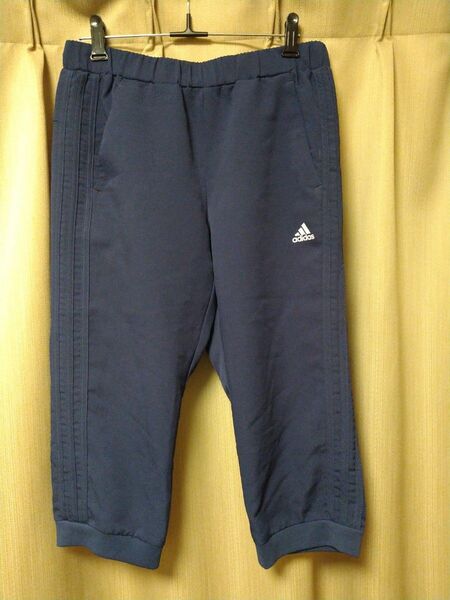 アディダスadidasスウェット七分丈スポーツ部屋着ダイエット運動ランニング美品メンズレディース部活サークル