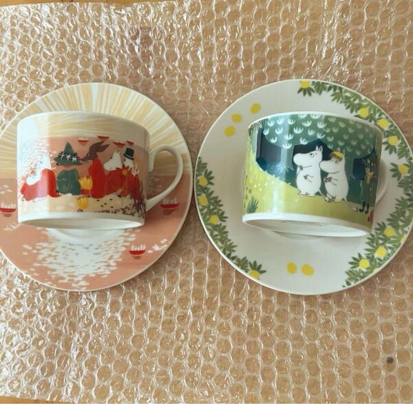 山加商店 MOOMIN (ムーミン) ルオント カップ&ソーサー 丘&夕日 日本製 240ml