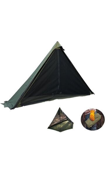 【美品】YAJIN CRAFT 軍幕テント用インナーテント ソロテント用 ポーランド軍幕 ティピ型テントhalf 蚊帳