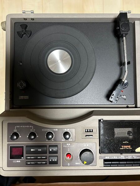 【ジャンク】COLUMBIA GP-25 レコードプレーヤー カセット CD