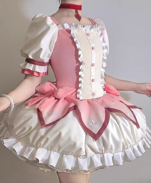 魔法少女まどか☆マギカ コスプレ まどか 小さめ Lサイズ ほぼ新品 小物未使用