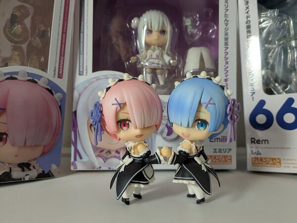 リゼロ ねんどろいど 3点セット エミリア レム ラム フィギュア