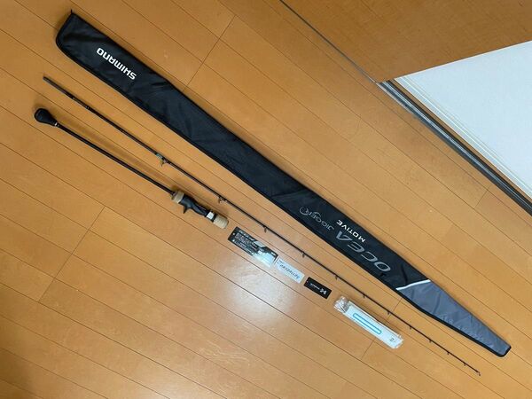 中古美品 SHIMANO シマノ ロッド 18 オシアジガー インフィニティ モーティブ OCIA B610-1
