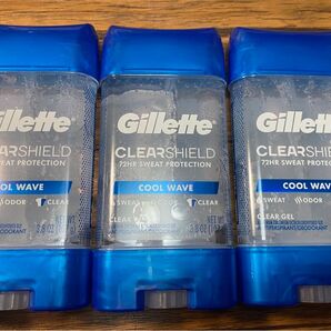 【3本セット】gillette ジレット デオドラント coolwave クールウェーブ クリアージェル